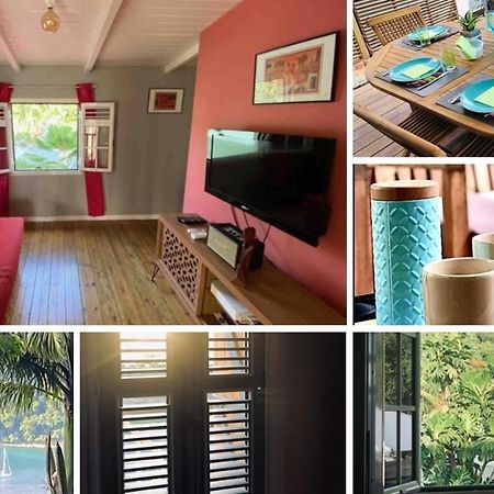 Habitation Baliache - Maison Creole Avec Jardin Privatif, Plage A 200M Deshaies Exteriör bild