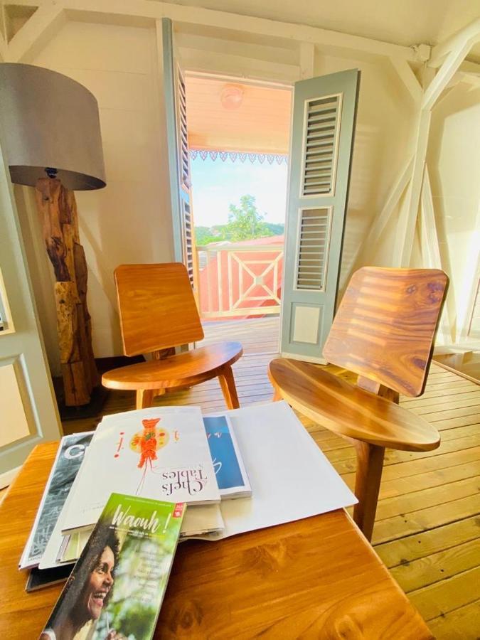 Habitation Baliache - Maison Creole Avec Jardin Privatif, Plage A 200M Deshaies Exteriör bild