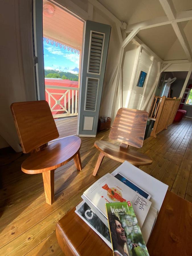 Habitation Baliache - Maison Creole Avec Jardin Privatif, Plage A 200M Deshaies Exteriör bild